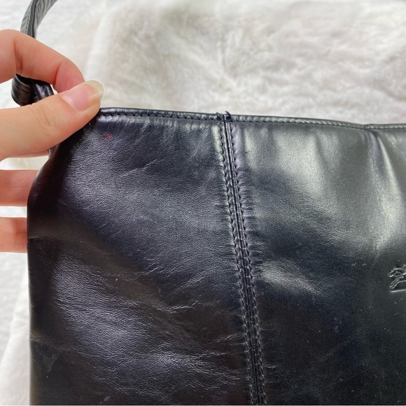 LongChamp Vintage Black Tote/Shoulder purse - Picture 2 of 13